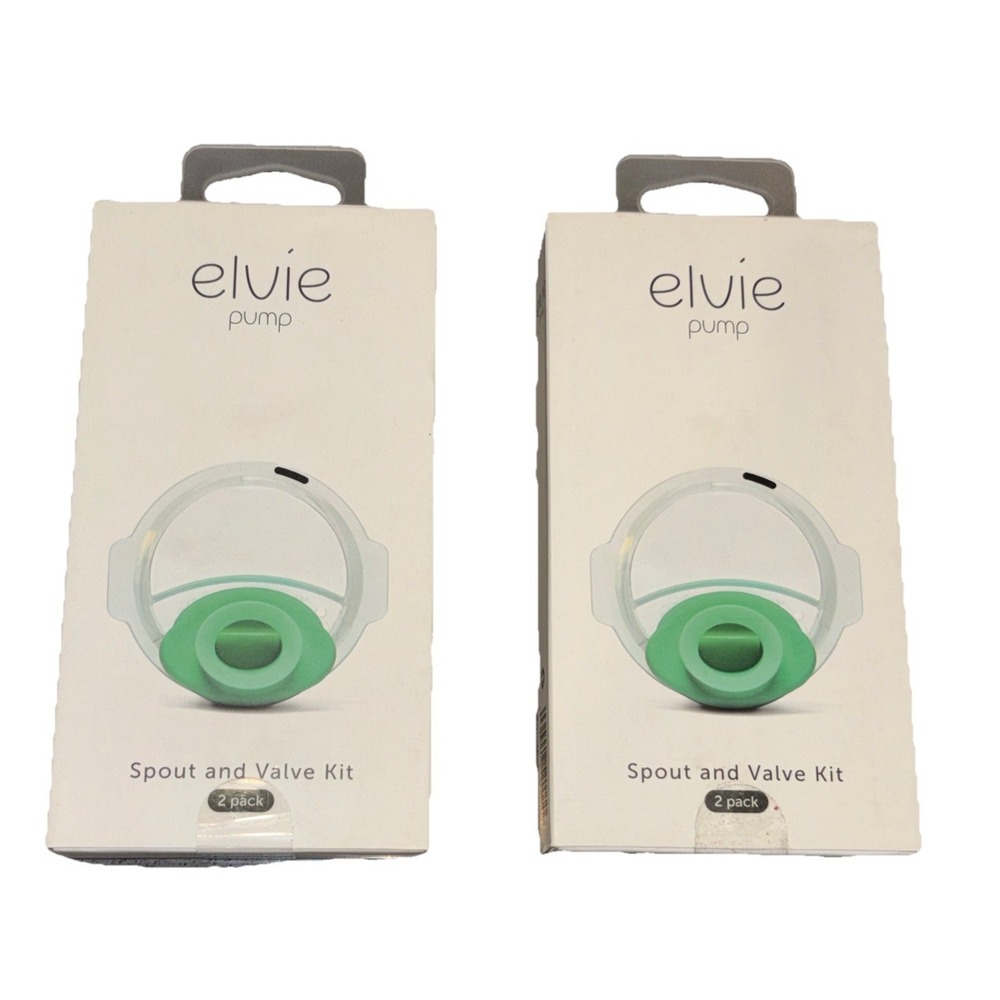Elvie Pump - Spout and Valve Kit  (4 Pack)  Teal - New in box- Fast Shipping